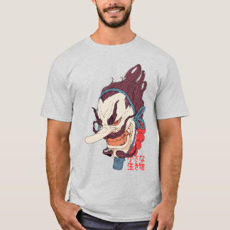 T-shirt Japanese Samurai Mask Urban Style 