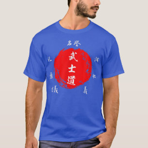 T-shirt Japanese Samurai Sept Vertus du Samouraï au Japon