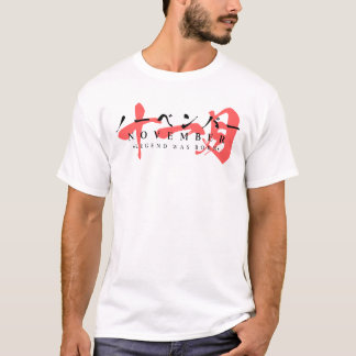 T-shirt Japanese Streetwear – Legend Was Born in November