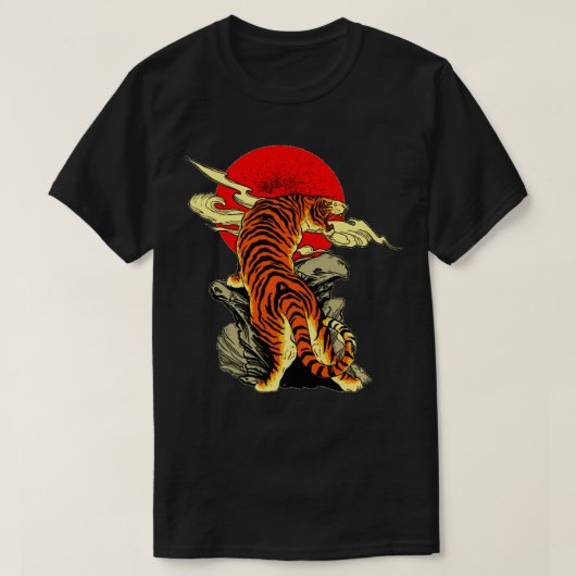 T-shirt Japanese Tiger Tattoo Art Premium (Design devant)