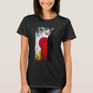T-shirt Japon Allemagne drapeaux - Japonais allemand