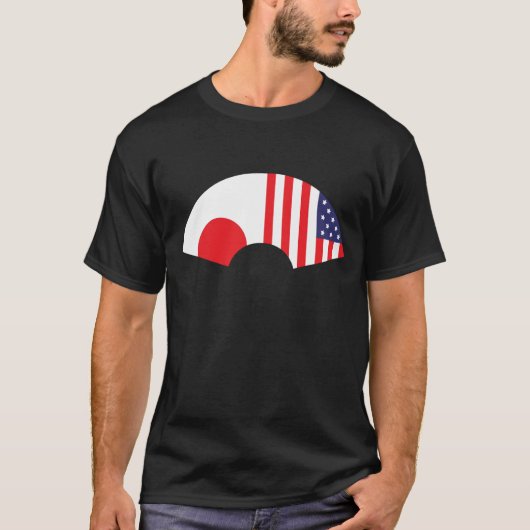 T-shirt Japon-Américain de fan (Devant)