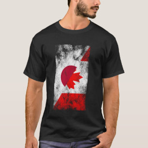 T-shirt Japon Canada drapeaux - Japonais Canadien