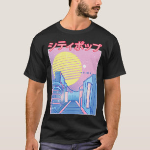 T-shirt Japon City Pop Kawaii 80s Anime musicale japonaise