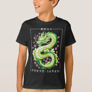 T-shirt Japon Dragon Tokyo Japon 80s Asiatique Mythique An