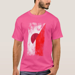 T-shirt Japon Indonésie Drapeaux - Japonais Indonésie