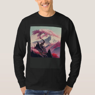 T-shirt Japon Japonais Sakura Cerisiers en fleurs Cerisier