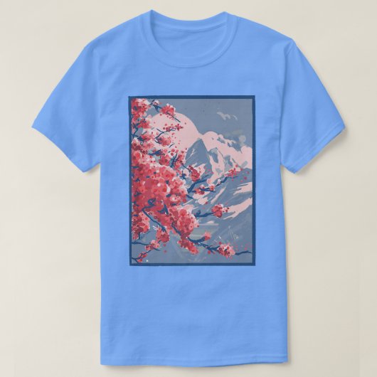 T-shirt Japon Japonais Sakura Cherry Blossoms Cherry (Design devant)