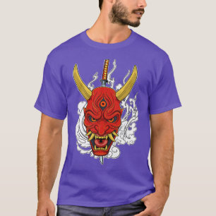 T-shirt Japon Katana Anime Masque Manga Diable