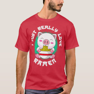 T-shirt Japon Kawaii J'Aime Vraiment Ramen