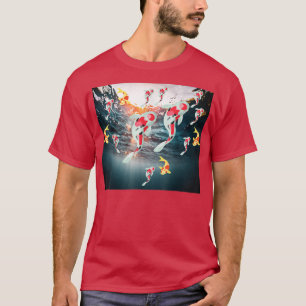 T-shirt Japon Koi amoureux Japonais Poisson Cerise Blossom