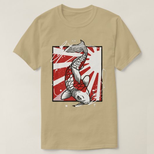 T-shirt Japon Koi Poisson Carpe  (Design devant)