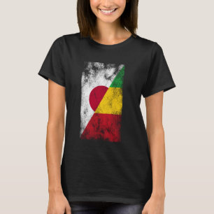 T-shirt Japon Mali drapeaux - Japonais Malien, Malinais