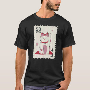 T-shirt Japon maneki neko Chat traditionnel japonais