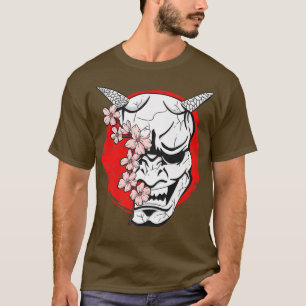 T-shirt Japon Masque Oni Demon Japonais Diable