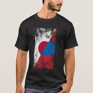 T-shirt Japon Mongolie Drapeaux - japonais Mongolie