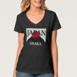 T-shirt Japon Osaka Fuji san drapeau