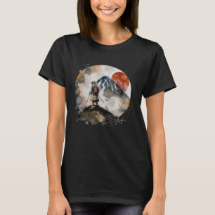 T-shirt Japon Samurai Retro Vintage Sword Warrior Japonais