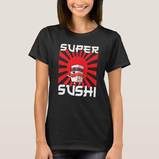 T-shirt Japon Sashimi Sushi Chopsticks Sushibar Temaki Nor (Devant)