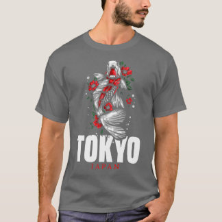 T-shirt Japon Tokyo Japonais Koi p Nishikigoi Poisson 2