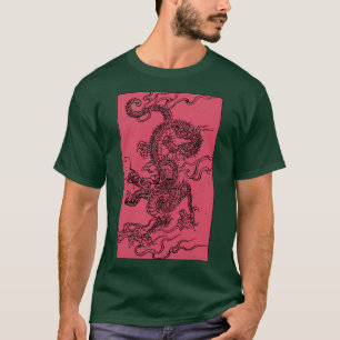 T-shirt Japon vintage asiatique Dragon esthétique