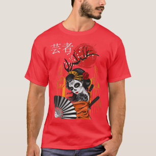 T-shirt Japon Zombie Anime Otaku Grunge Rétro Tokyo Kanji