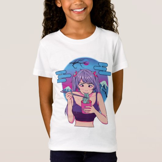 T-Shirt Japonais Anime Ramen (Devant)