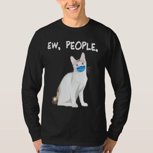 T-shirt Japonais Bobine Ew Personnes Chat Portant Un Masqu (Devant)