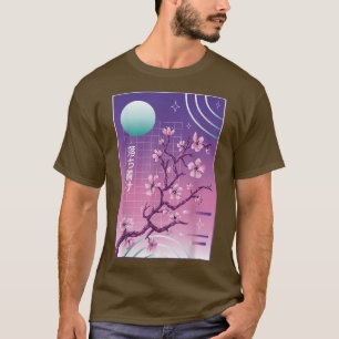 T-shirt Japonais Cherry Blossom Vaporwave Sakura Esthétiqu