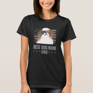 T-shirt Japonais Chin Meilleur Chien Maman Jamais Rétro Us