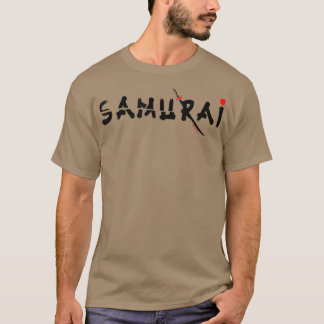 T-shirt Japonais Cyber samouraï guerrier d'épée Gra esthét