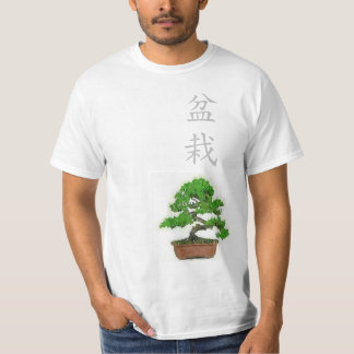T-shirt japonais d'arbre des bonsaïs des hommes