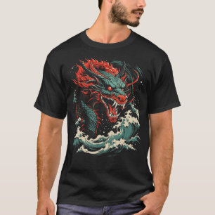 T-shirt Japonais Dragon Tattoo Japonais Art Mythique Creat