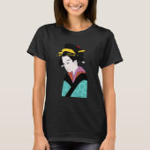 T-shirt Japonais Geisha kimono art mignon (Devant)