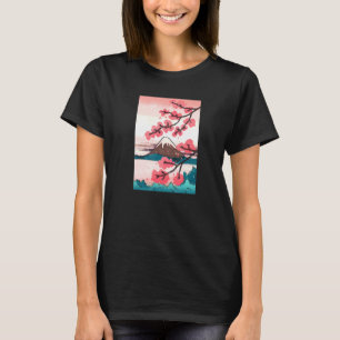 T-shirt Japonais Kanji Cherry Blossom Tokio Japon Nature J