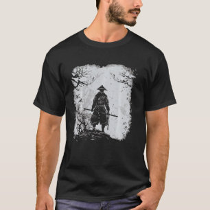 T-shirt Japonais Kanji Samurai Guerrier I Japonais Art Sam