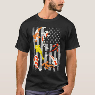 T-shirt Japonais Koi Fish Japon Koi Carp Koi Pond Américai