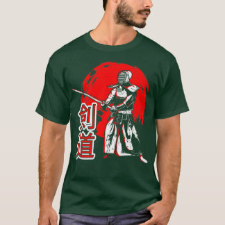 T-shirt Japonais Martial Arts Kendo Guerrier Japonais Figh