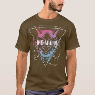 T-shirt Japonais Oni Masque Demon Ogre - esthétique Japon 