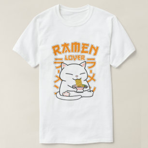 T-shirt Japonais Ramen Chat Ramen Lover