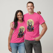T-Shirt japonais rétro Samurai Chat Warrior (Unisexe)