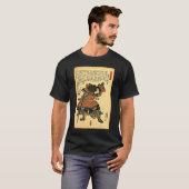 T-shirt Japonais Rétro Samurai Ukiyo e Warrior Japon Aesth (Devant entier)