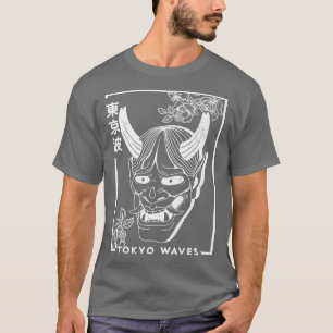T-shirt Japonais Roses démon minimaliste esthétique Japon