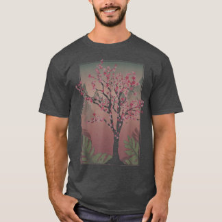T-shirt Japonais Sakura Tree Japon Fleur rose Cher Floral