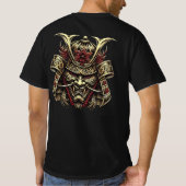 T-shirt japonais samouraï noir (Dos)