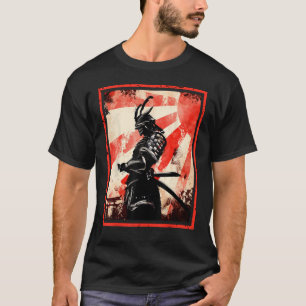 T-shirt Japonais Samurai Bushido Ronin Lever Sun Katana S