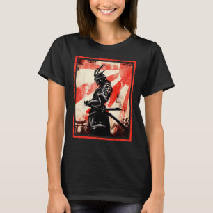 T-shirt Japonais Samurai Bushido Ronin Lever Sun Katana S