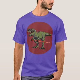 T-shirt Japonais Samurai Dinosaur TRe avec Katana Dinosaur