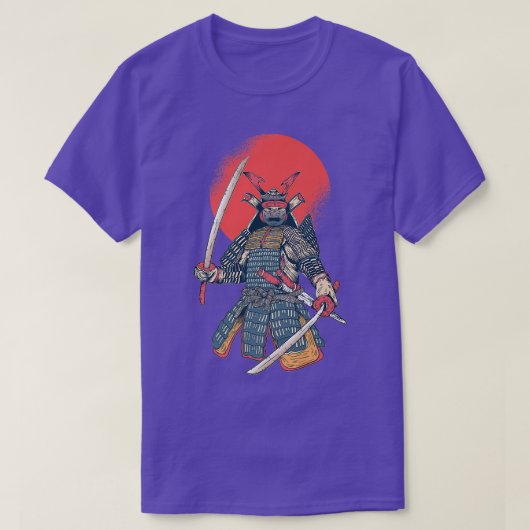 T-shirt Japonais Samurai guerrier japonais soleil (Design devant)