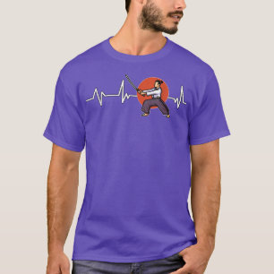 T-shirt Japonais Samurai Heartbeat Japon Cadeau Samurai (2